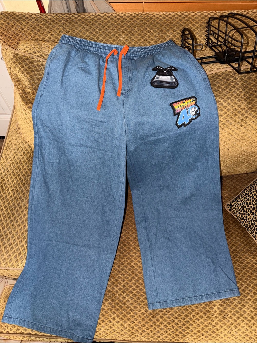 Universal Studios Back to the Future 40th Anniversary Denim Lounge Pants